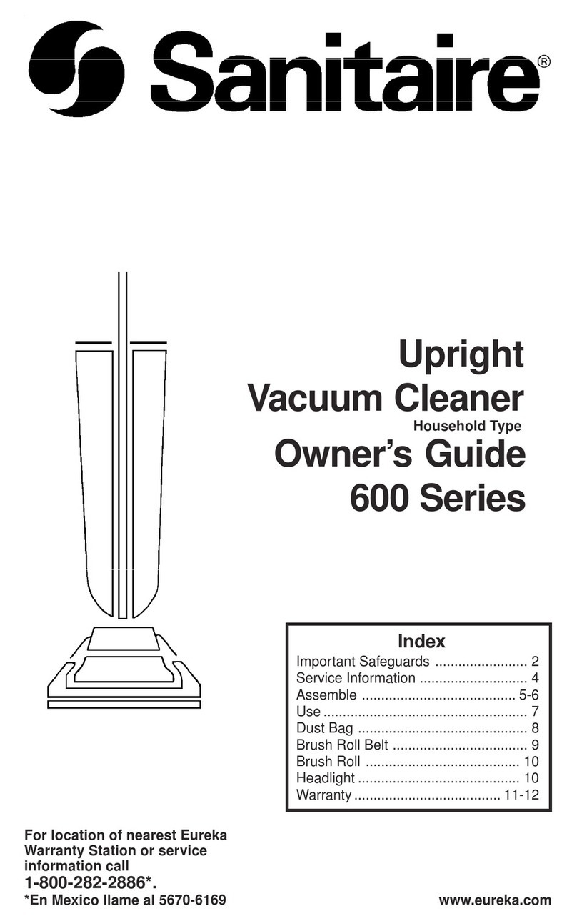 Sanitaire 600 Series User manual