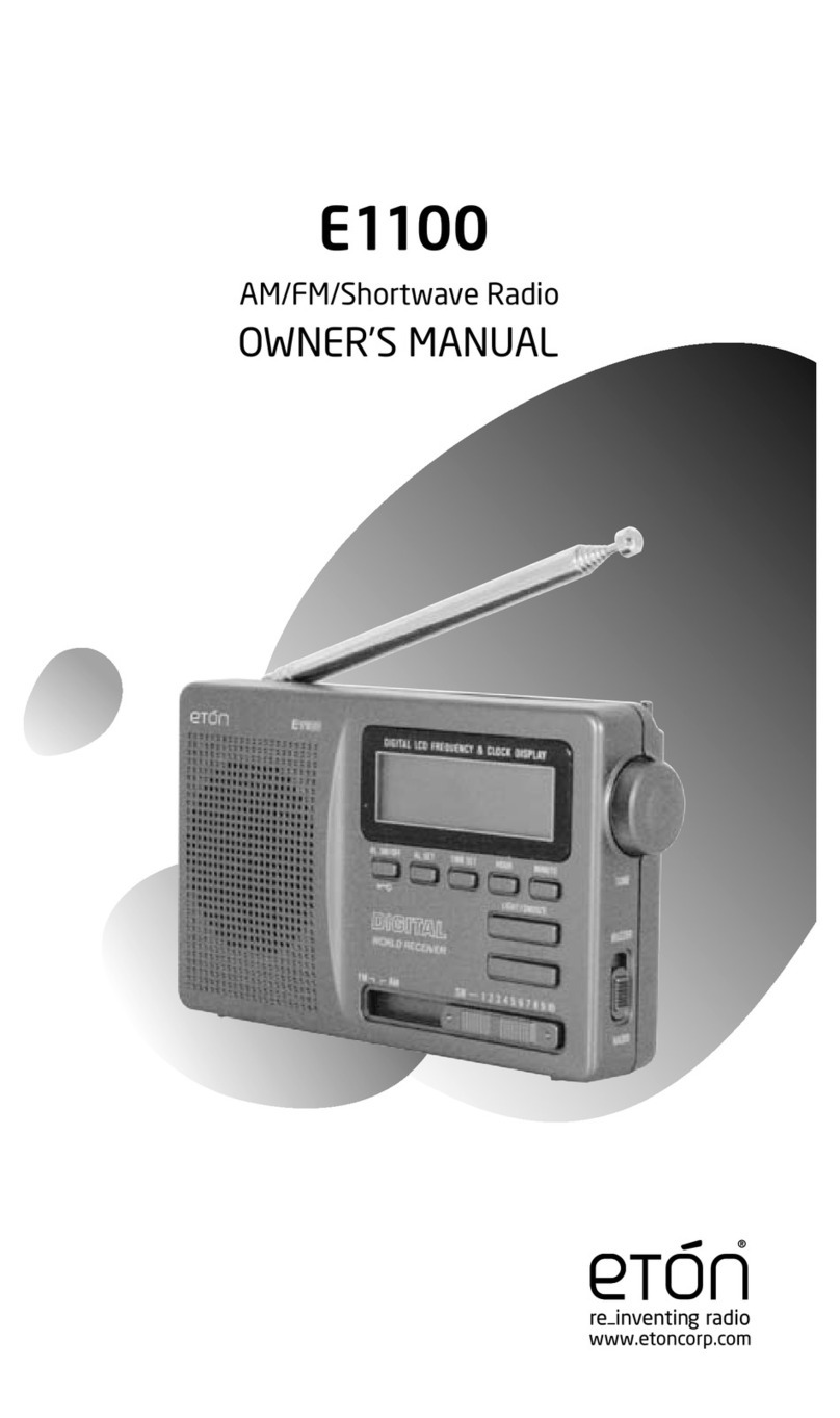 Eton E1100 owner's manual