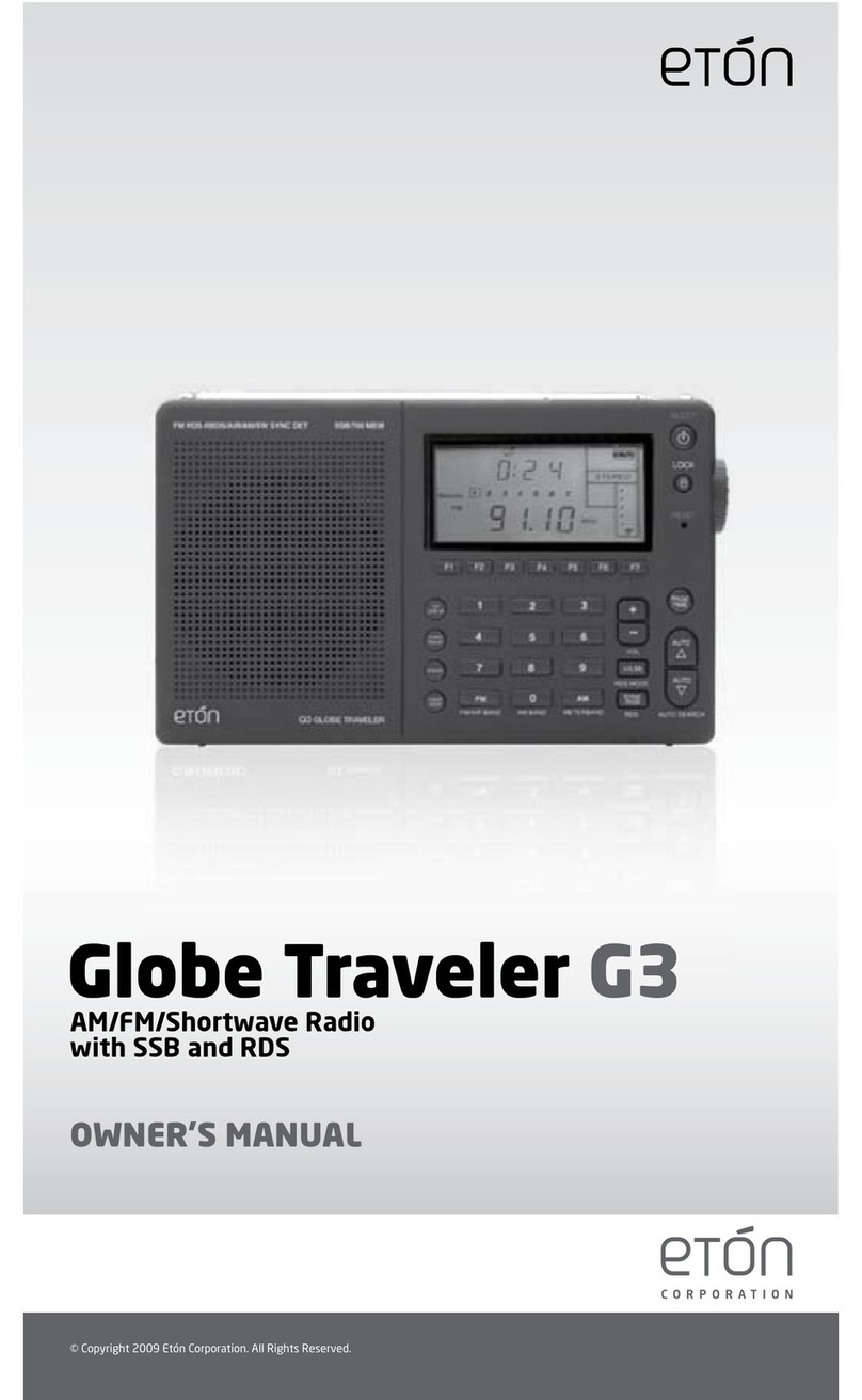Eton Globe Traveler G3 owner's manual