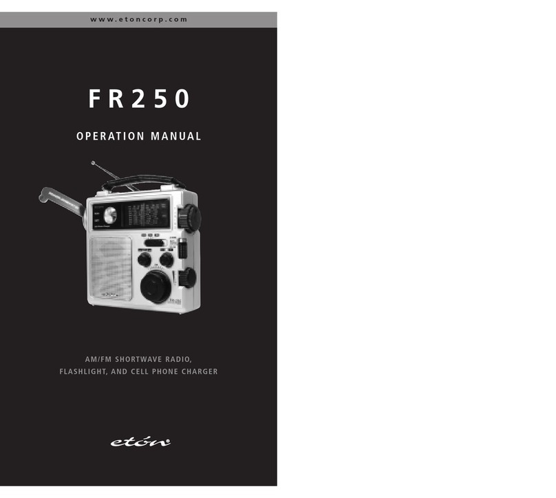 Eton FR250 User manual