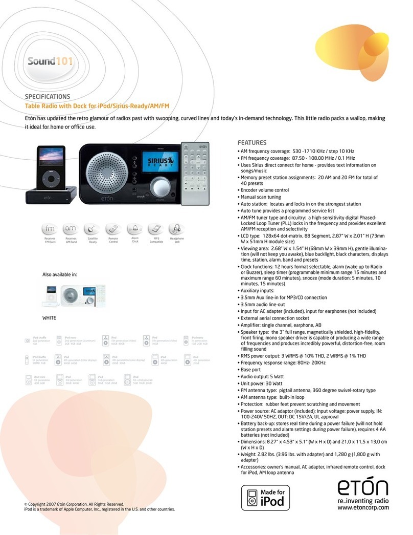Eton SOUND101 Specifications