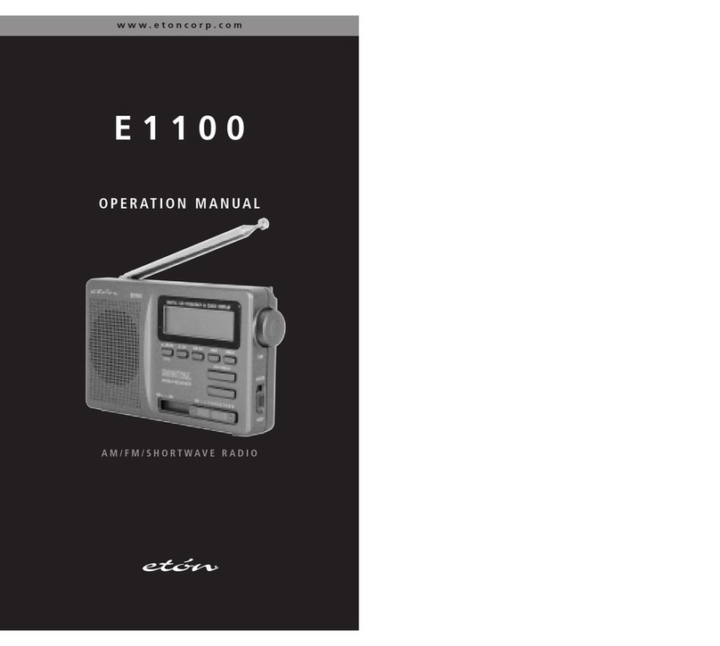 Eton E1100 User manual