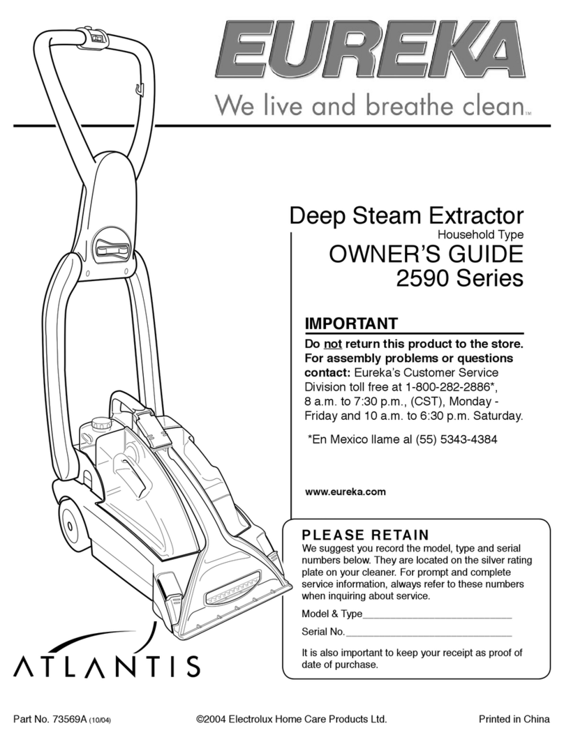 Eureka Atlantis 2590 Series owner's guide