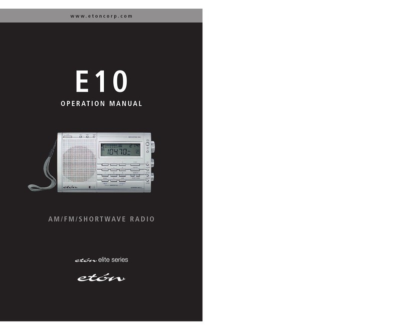 Eton Elite E10 Operation manual