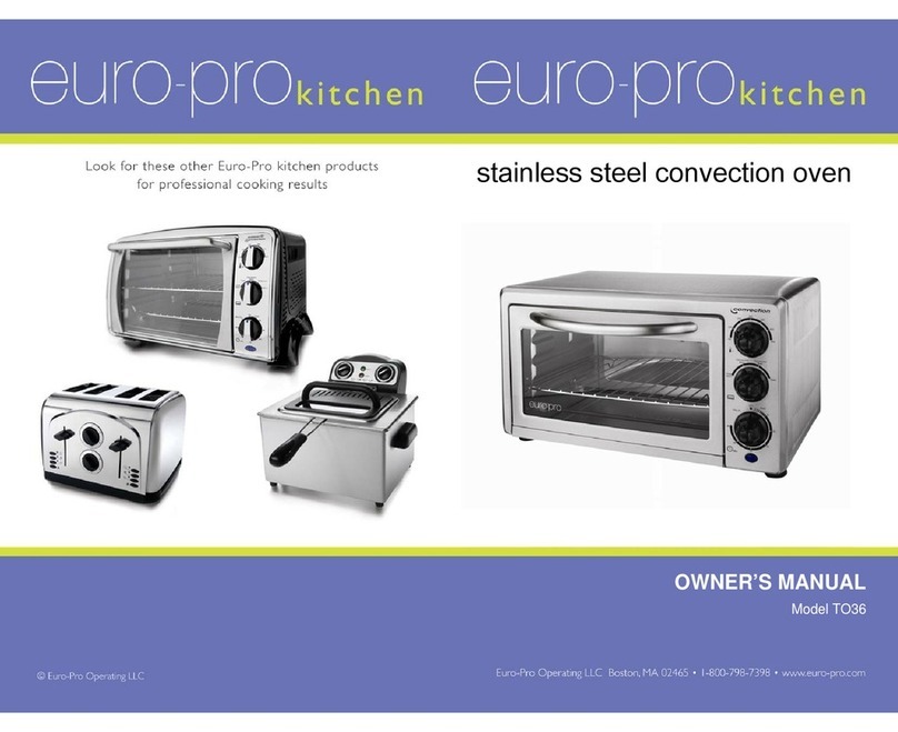 EUROPRO TO36 owner's manual EUROPRO TO36 owner's manual