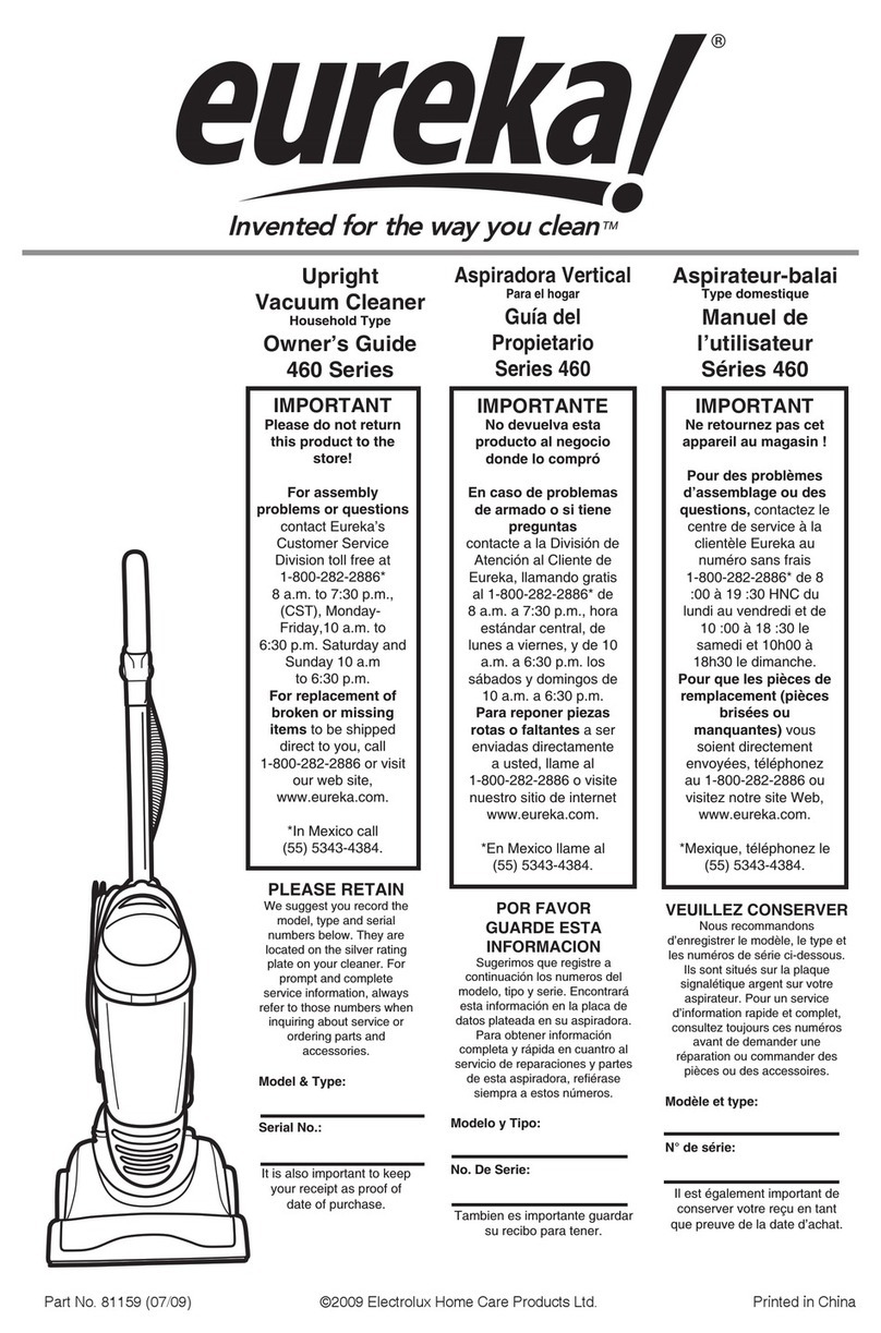 Eureka 460 Series User manual