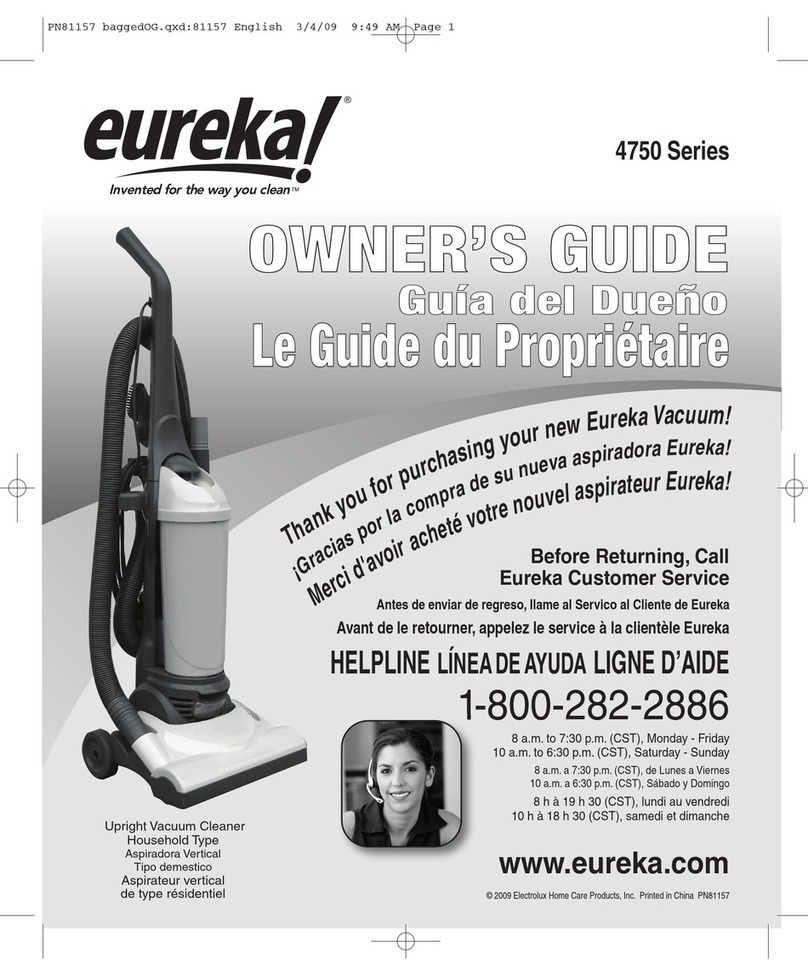 Eureka 4750 Series owner's guide