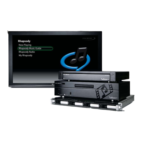 Escient VISION M51003-02A3 User manual