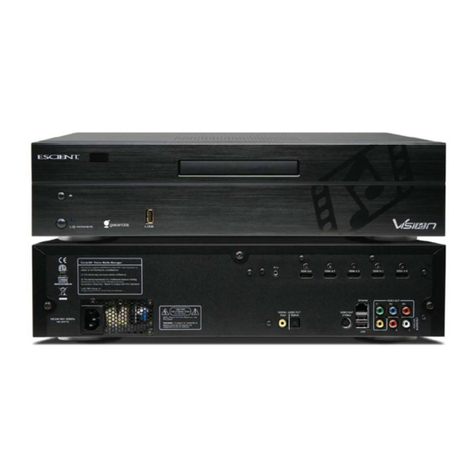 Escient VISION M51003-02A7 User manual