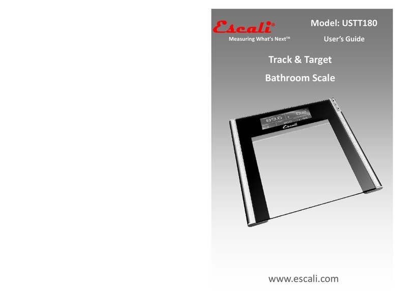 Escali TRACK & TARGET USTT180 user guide