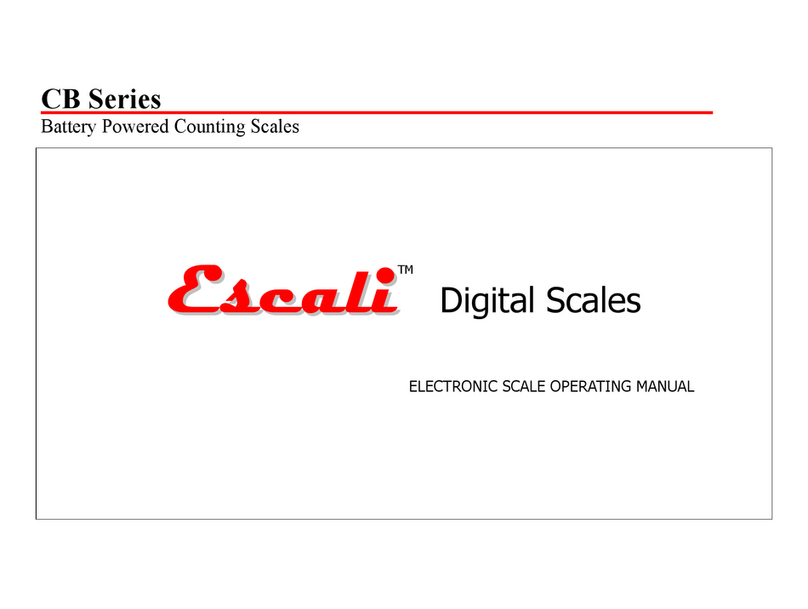 Escali E15CB User manual
