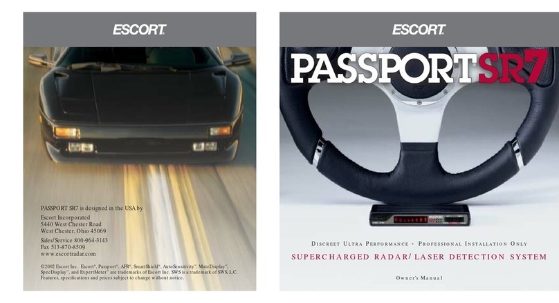 Escort PASSPORT SR7 User manual