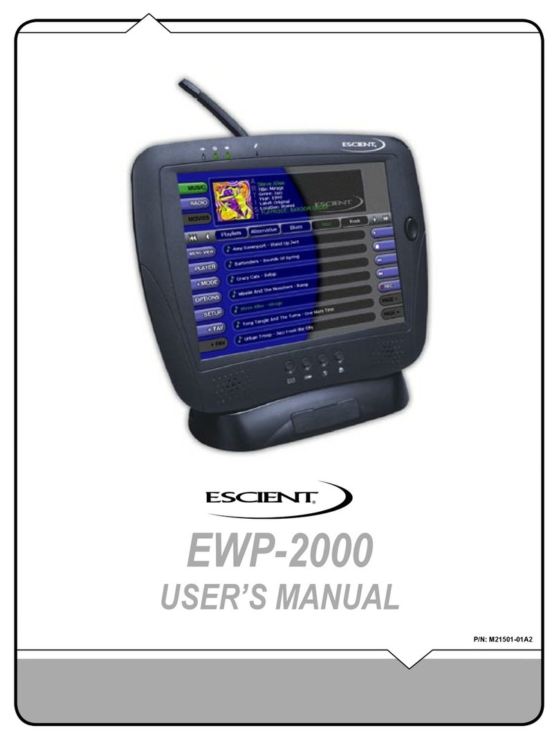 Escient EWP-2000 User manual