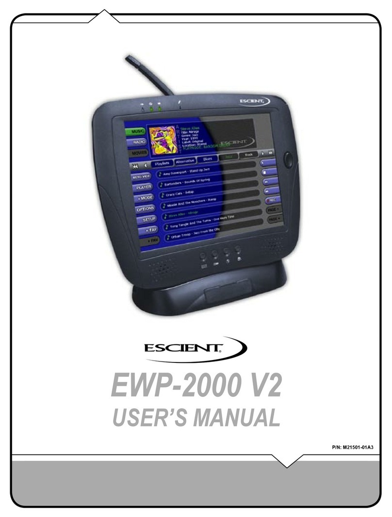 Escient EWP-2000 V2 user manual