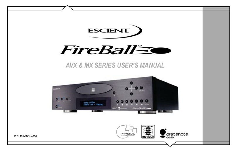 Escient FireBall AVX user manual