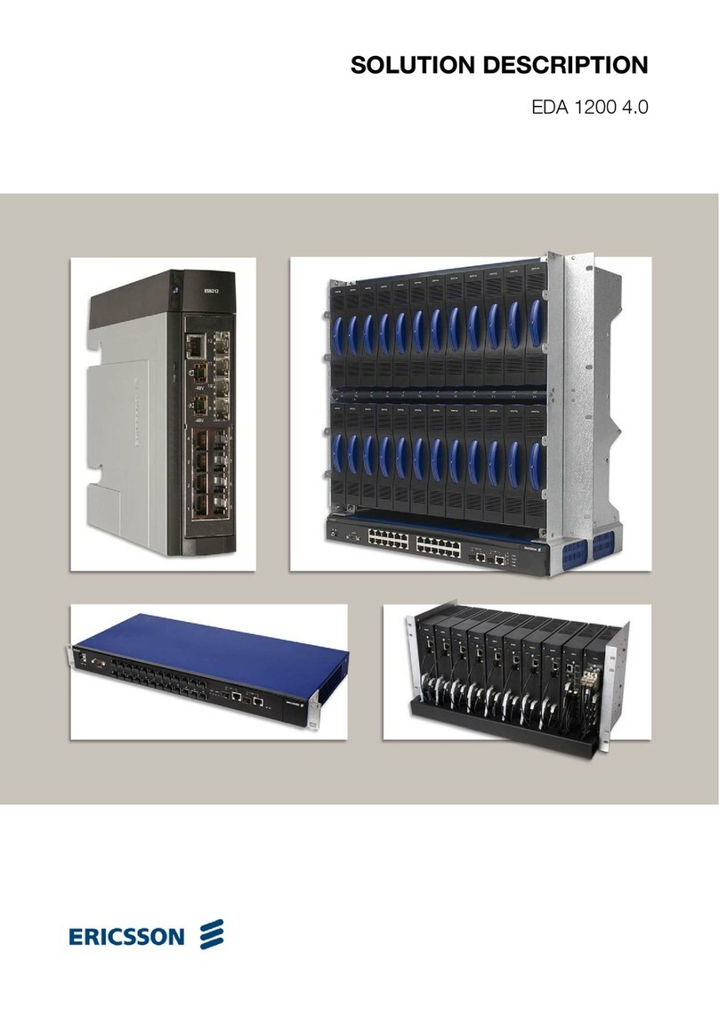 Ericsson SOLUTION DESCRIPTION EDA 1200 4.0 Operating and installation instructions Ericsson SOLUTION DESCRIPTION EDA 1200 4.0 Operating and installation instructions