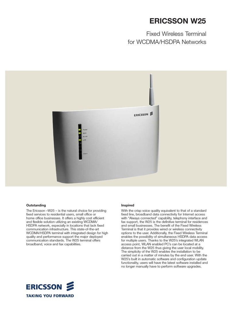 Ericsson W25 datasheet