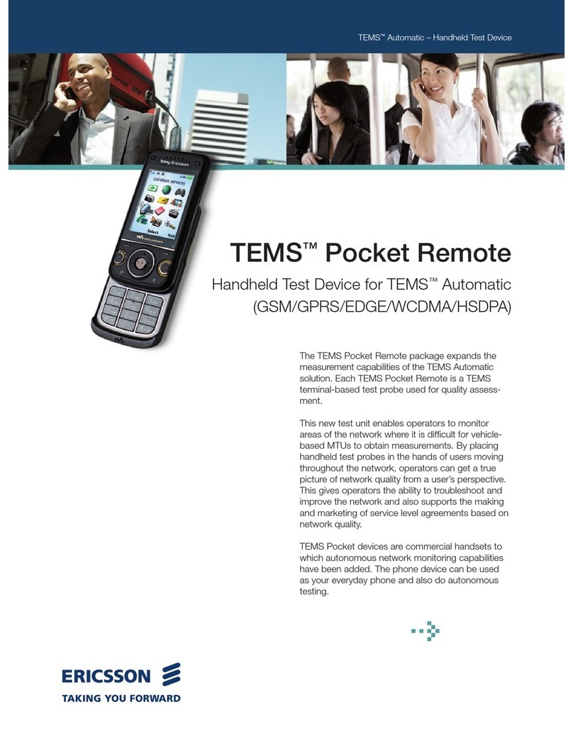 Ericsson TEMS EDGE User manual