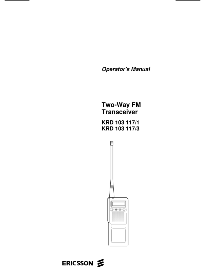 Ericsson KRD 103 117/1 Operator's manual