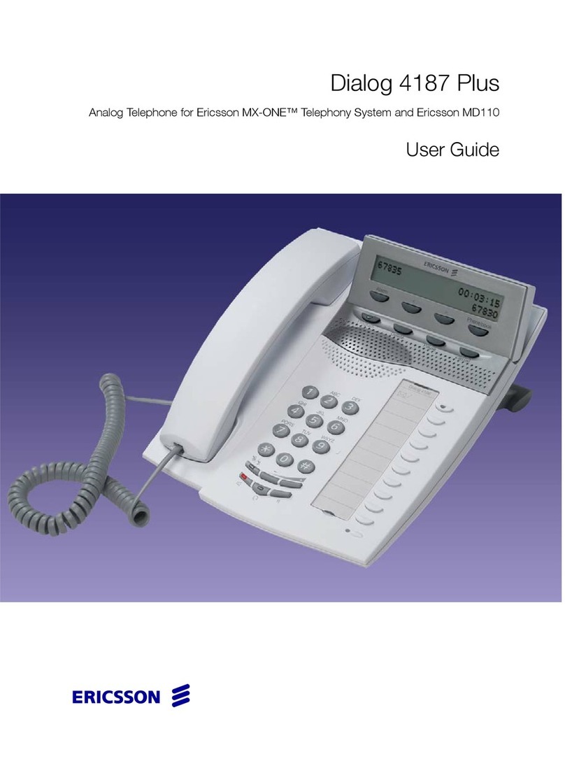 Ericsson Dialog 4187 Plus User manual
