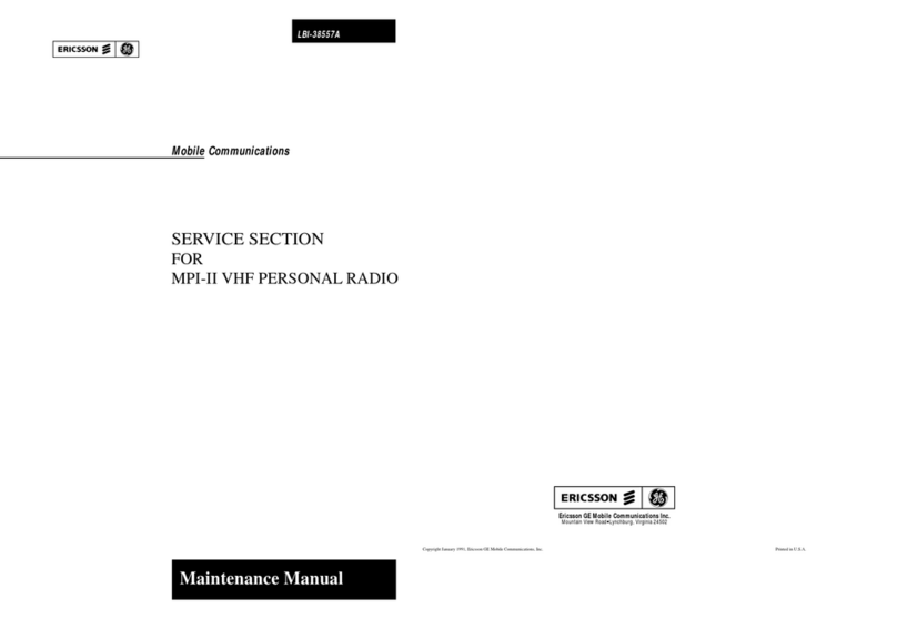 Ericsson MPI-II VHF User manual