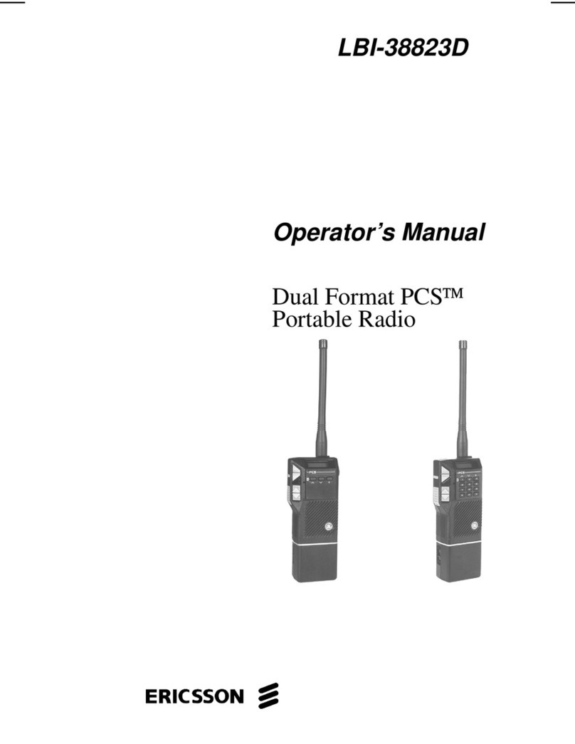 Ericsson LBI-38823D User manual
