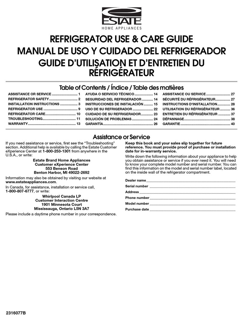 Estate 2316077B User manual