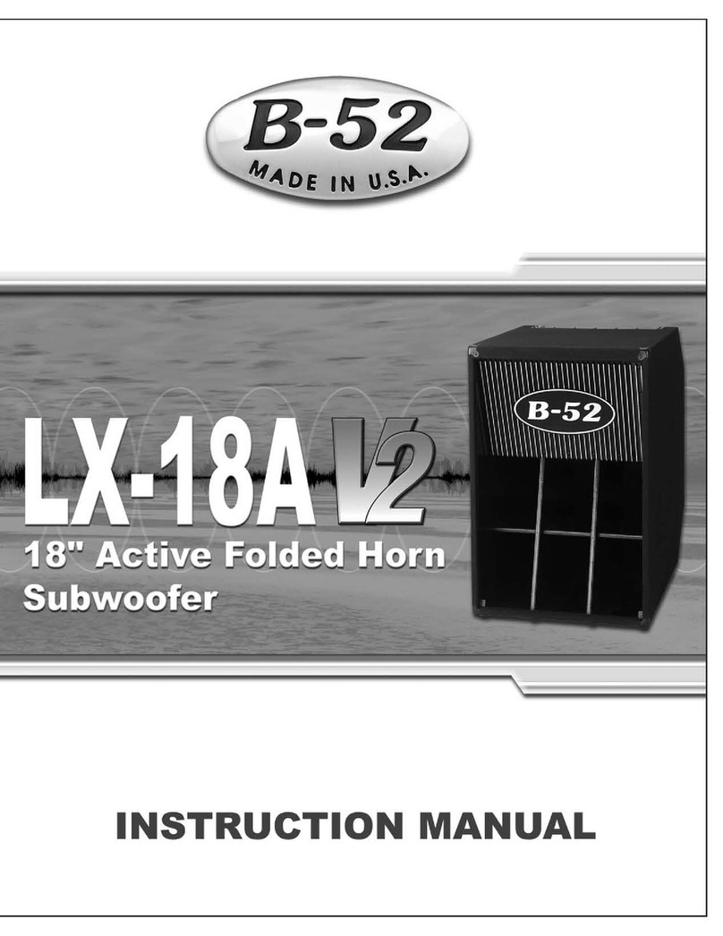 B-52 LX-18A V2 User manual
