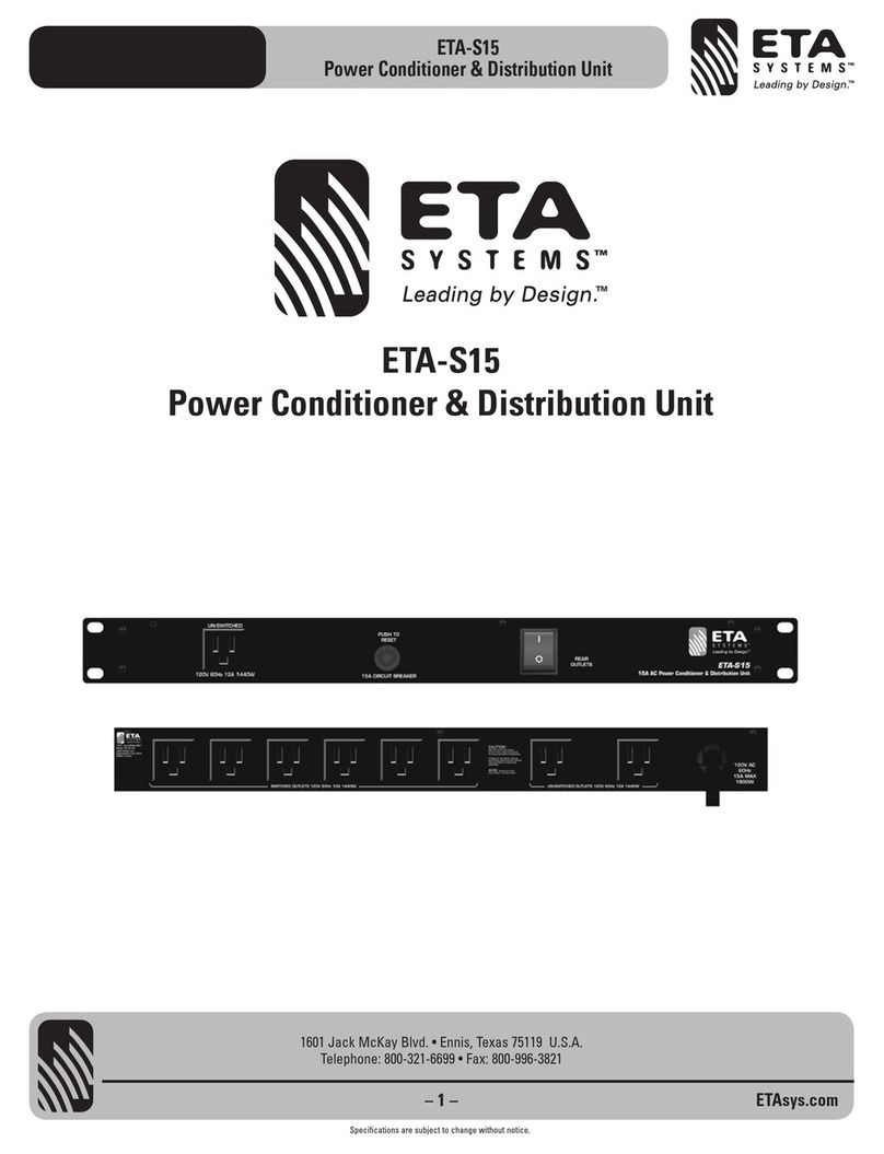 ETA Systems ETA-S15 manual