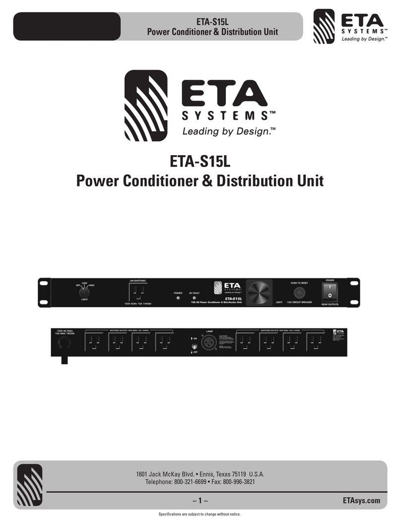 ETA Systems ETA-S15L manual