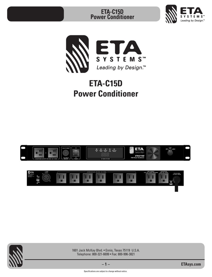 ETA Systems ETA-C15D manual