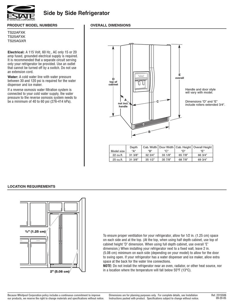 Estate TS22AFXK User instructions