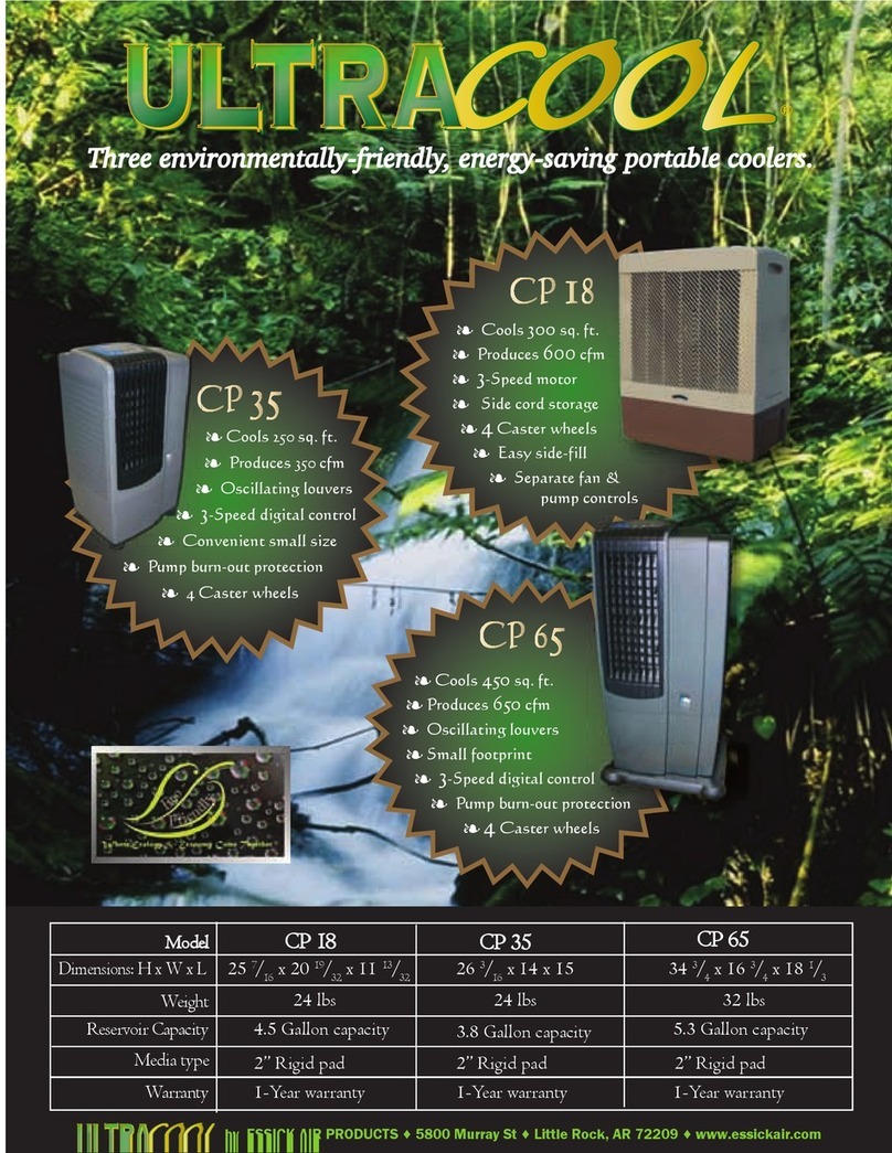 Essick UltraCool CP 35 User manual