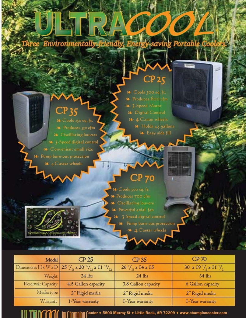 Champion UltraCool CP 25 User manual