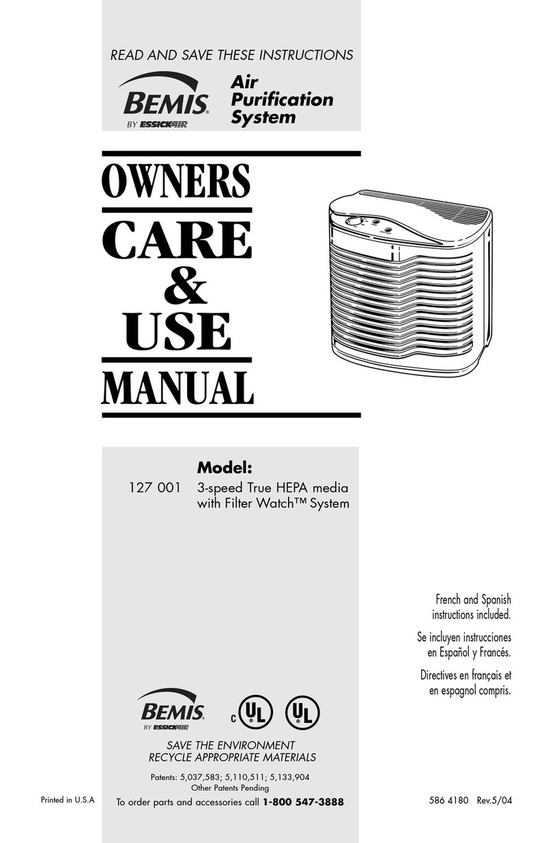 Essick FILTERWATCH 127-001 User manual