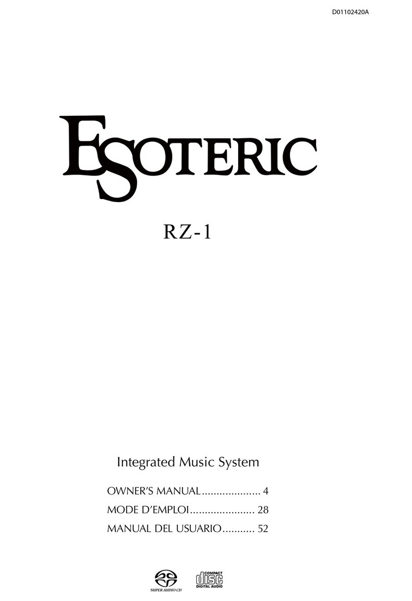 Esoteric RZ-1 User manual