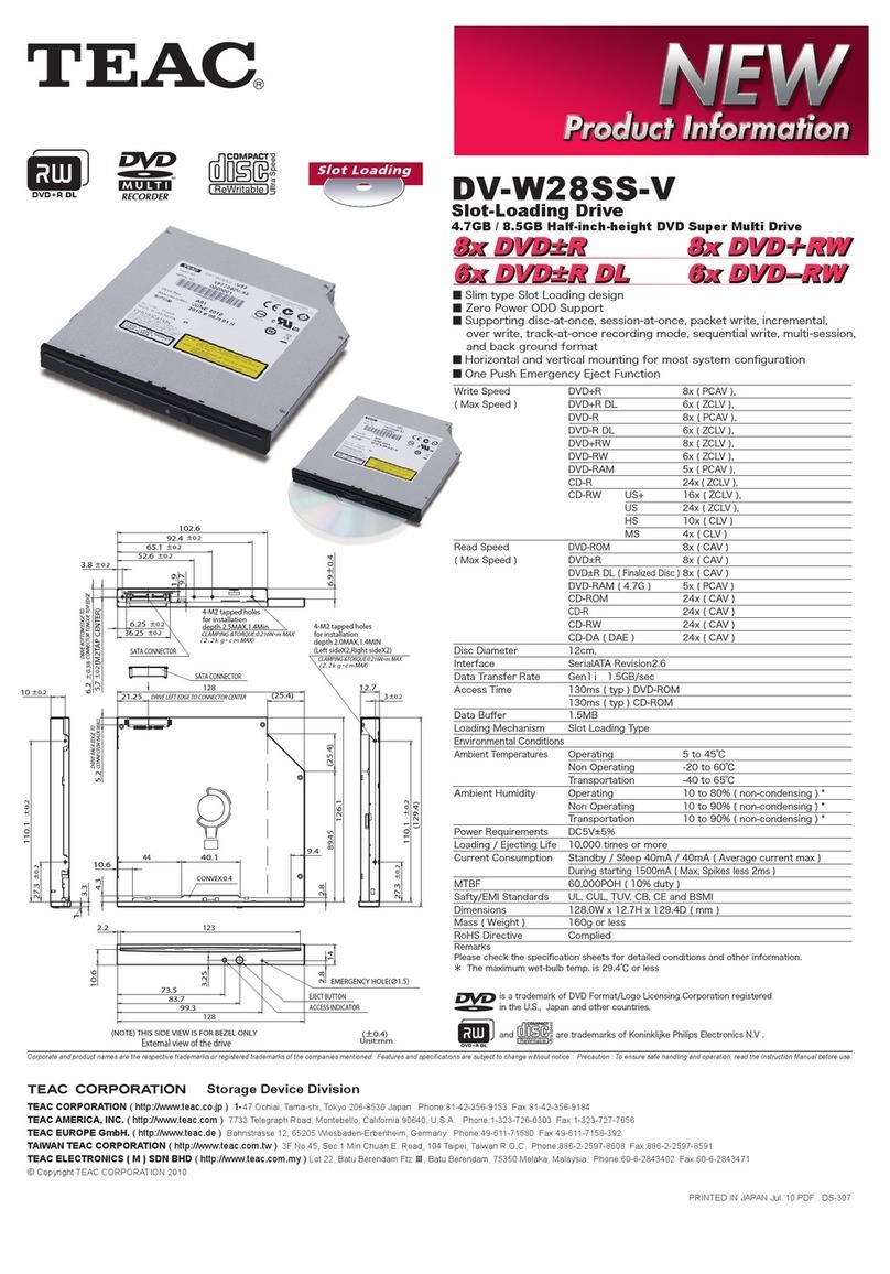 Teac DV-W28SS-V Product information