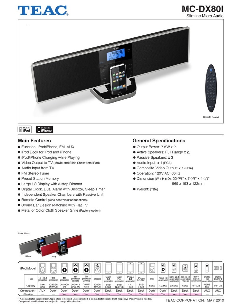 Teac MC-DX80I User manual