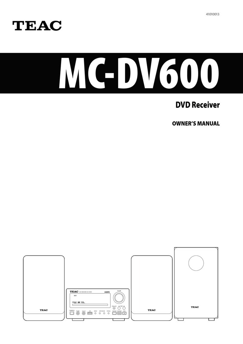 Teac MC-DV600 owner's manual
