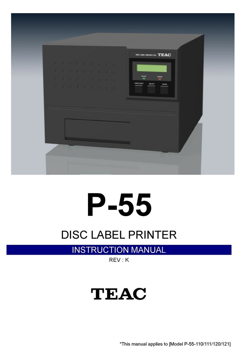 Teac P-55 AutoPrinter instruction manual