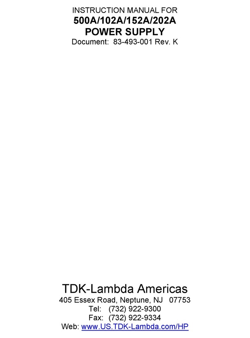 TDK-Lambda 500A User manual