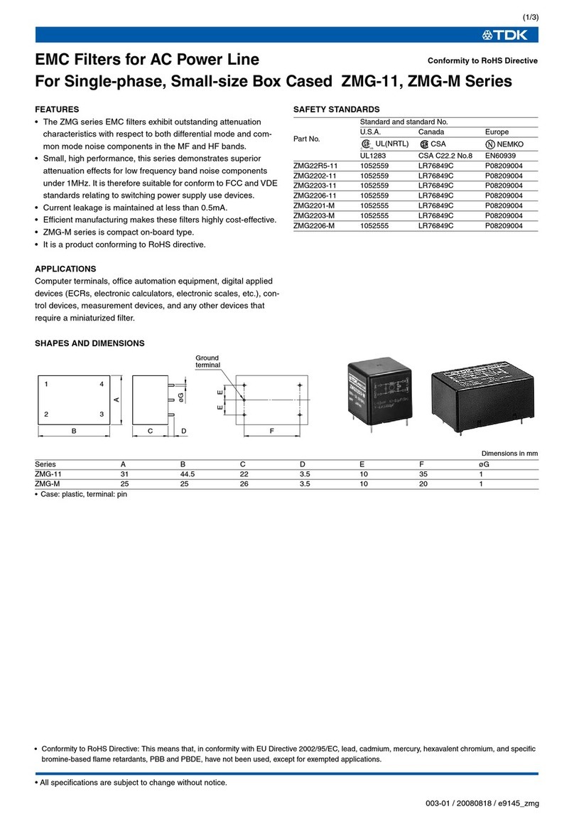 TDK ZMG-11 User manual