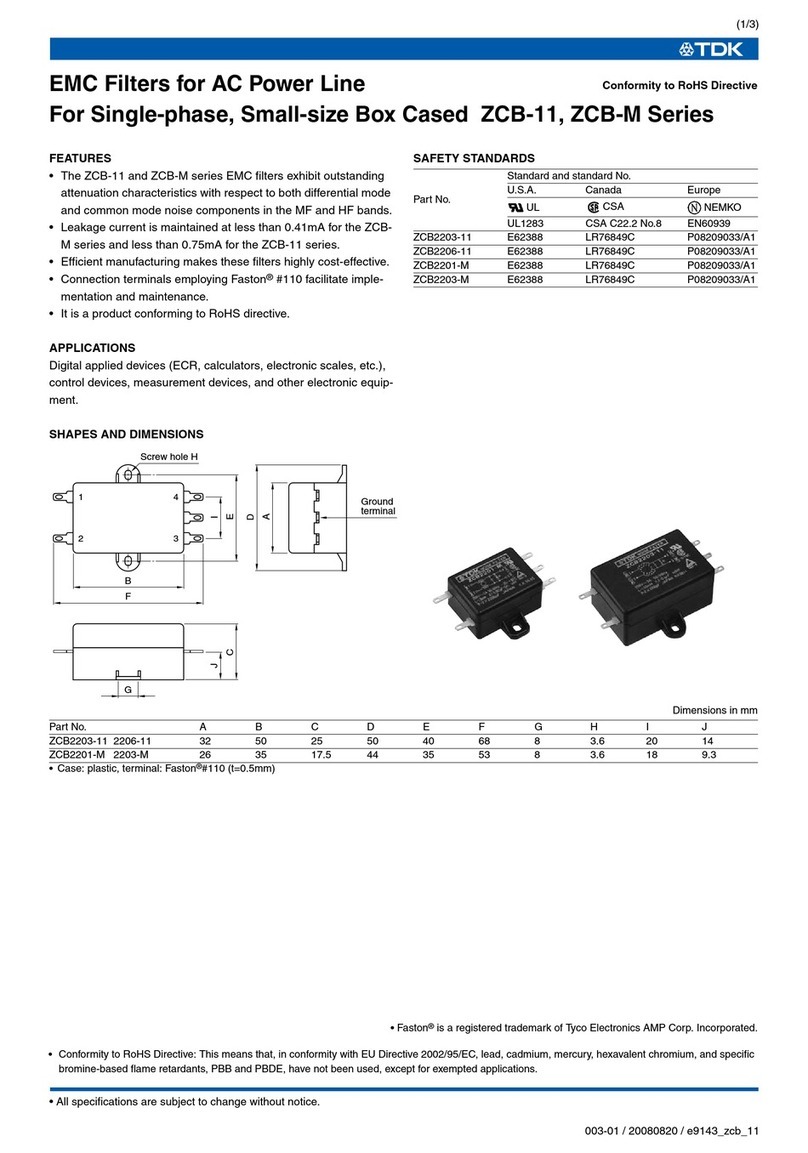 TDK ZCB-11 User manual