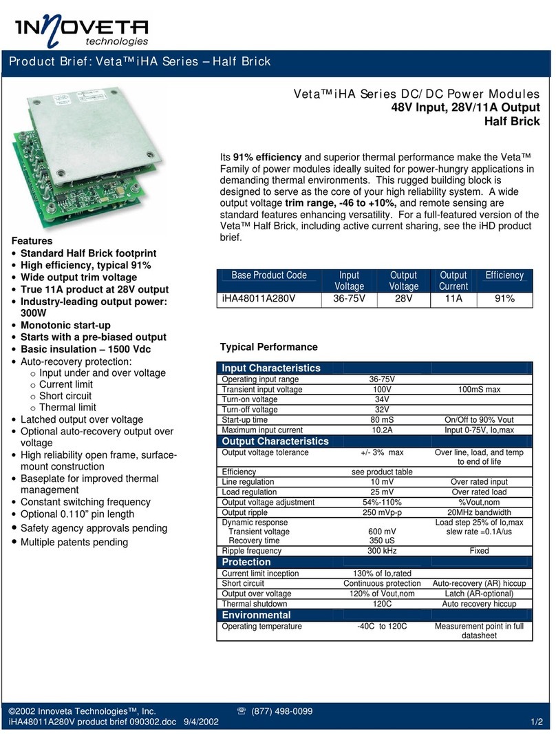 Innoveta Technologies Veta iHA Series Product brief Innoveta Technologies Veta iHA Series Product brief