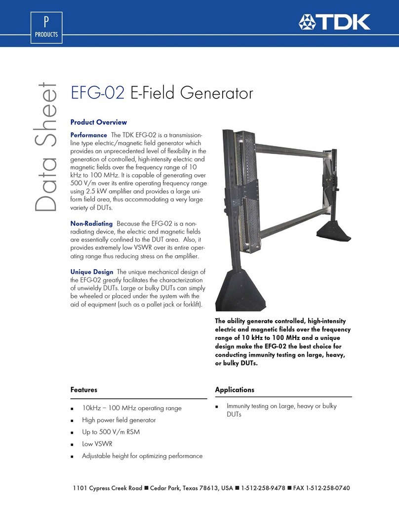 TDK EFG-02 User manual
