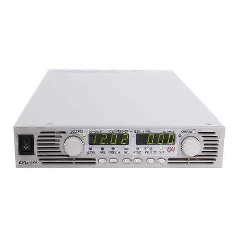 TDK-Lambda GENESYS 750W HALF RACK User manual