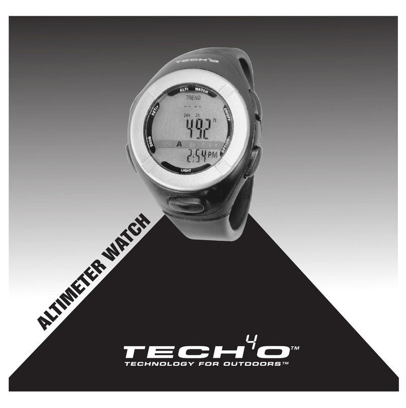 Tech4o Altimeter Watch User manual