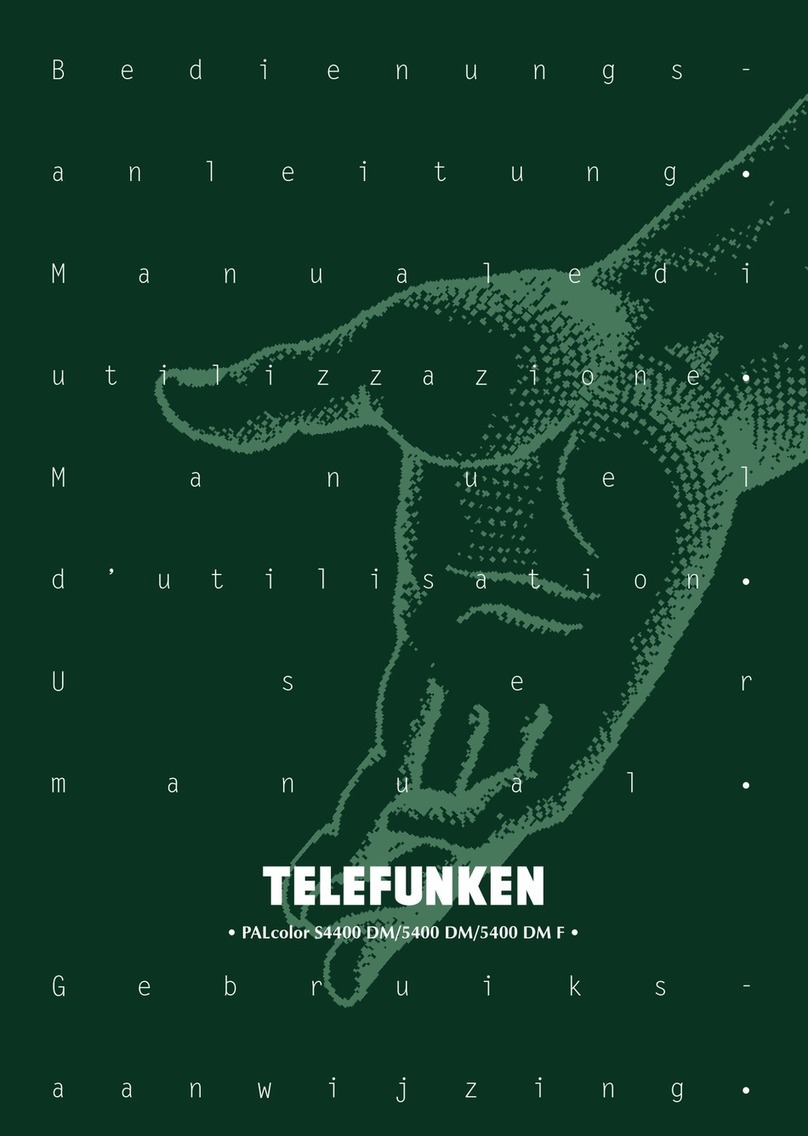 Telefunken PALcolor 5400 DM F User manual