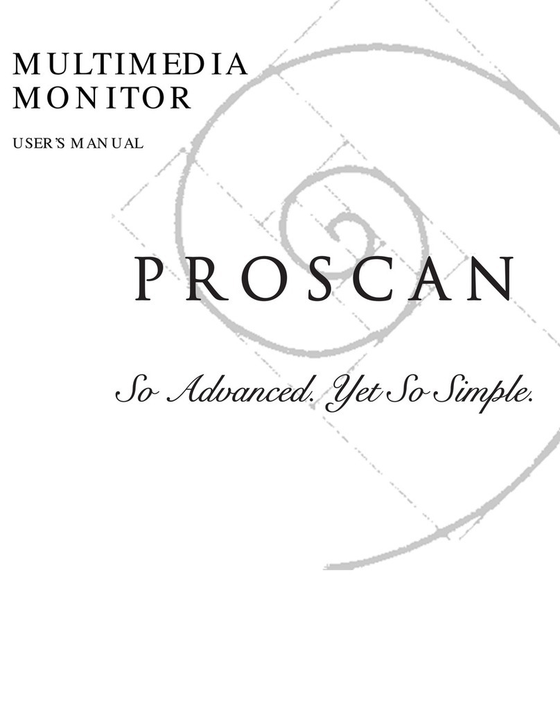 ProScan Proscan MULTIMEDIA MONITOR User manual