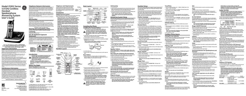 GE 25952XX2 user guide
